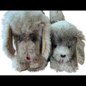 Vintage plush dogs